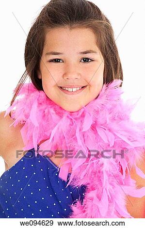 Portrait of a cute eight year old girl View Large Photo Image Stock Photo - Portrait of a cute eight year old girl. Fotosearch