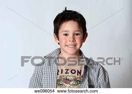 Portrait of average american 2nd grade middle school aged kids, looking at camera and smiling in studio white background View Large Photo Image Picture - Portrait of average american 2nd grade middle school aged kids, looking at camera and smiling in studio white background. Fotosearch
