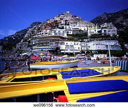 Positano, Italy View Large Photo Image Stock Photograph - Positano, Italy. Fotosearch