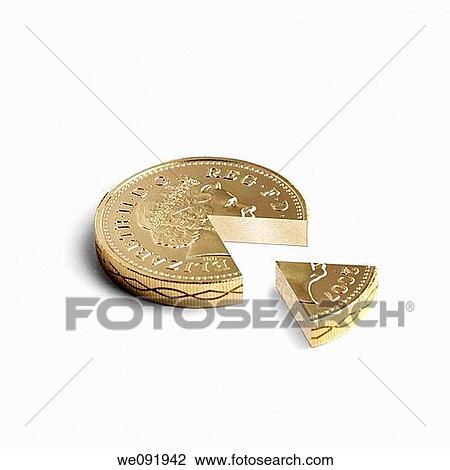 Pound coin with segment taken out View Large Photo Image Stock Image - Pound coin with segment taken out. Fotosearch