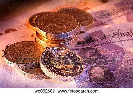 Pound coins View Large Photo Image Stock Photo - Pound coins. Fotosearch