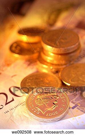 Pound coins View Large Photo Image Stock Photo - Pound coins. Fotosearch