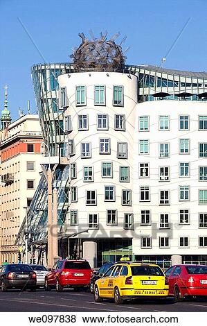 prague, czech republic - dancing house, jiraskuv bridge View Large Photo Image Stock Photo - prague, czech republic - dancing house, jiraskuv bridge. Fotosearch