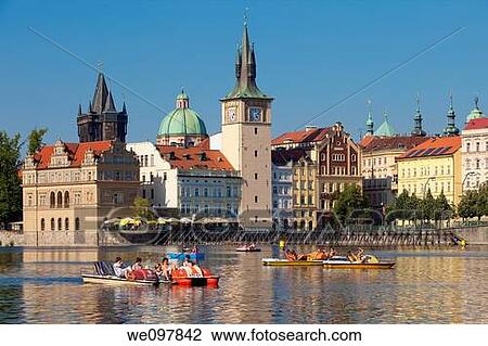 prague - novotneho lavka, smetanovo museum, towers of the old town and boats View Large Photo Image Stock Image - prague - novotneho lavka, smetanovo museum, towers of the old town and boats. Fotosearch