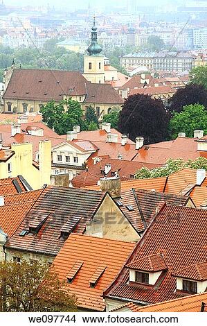 Prague rooftops Bohemia Czech Republic View Large Photo Image Picture - Prague rooftops Bohemia Czech Republic. Fotosearch