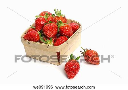 Punnet of fresh strawberries View Large Photo Image Stock Photograph - Punnet of fresh strawberries. Fotosearch