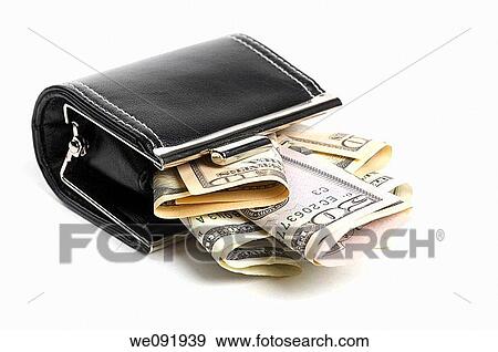 Purse full of dollar bills View Large Photo Image Stock Photo - Purse full of dollar bills. Fotosearch