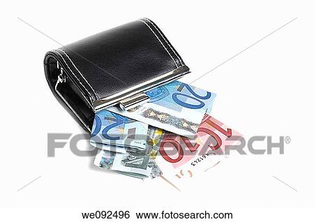 Purse full of euro notes View Large Photo Image Stock Photograph - Purse full of euro notes. Fotosearch