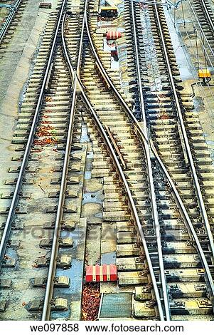 Railways View Large Photo Image Stock Photo - Railways. Fotosearch