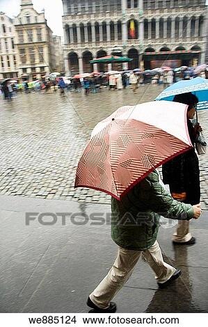 rain in Grand? Place, Brussels, Belgium View Large Photo Image Picture - rain in Grand? Place, Brussels, Belgium. Fotosearch