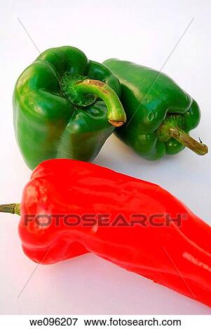 Red and green peppers View Large Photo Image Stock Photo - Red and green peppers. Fotosearch