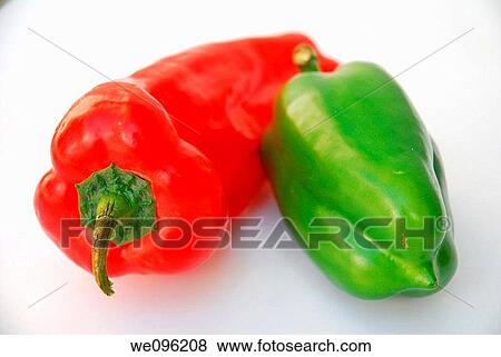 Red and green peppers View Large Photo Image Stock Photo - Red and green peppers. Fotosearch