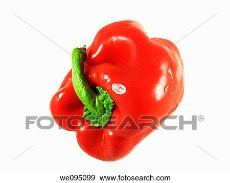Red Pepper on white View Large Photo Image Stock Photo - Red Pepper on white. Fotosearch