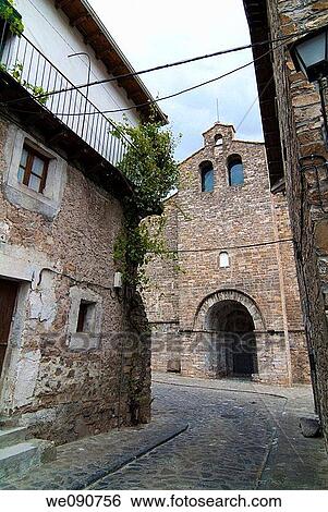 Romanesque church of San Pedro, Siresa. Huesca province, Aragon, Spain View Large Photo Image Stock Photograph - Romanesque church of San Pedro, Siresa. Huesca province, Aragon, Spain. Fotosearch