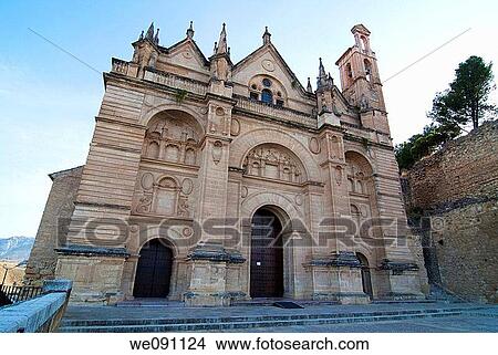 Royal Collegiate Santa Maria la Mayor. Antequera. Malaga. Andalucia. Spain. View Large Photo Image Picture - Royal Collegiate Santa Maria la Mayor. Antequera. Malaga. Andalucia. Spain.. Fotosearch