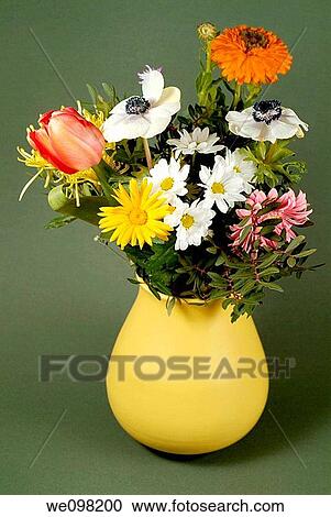 Rural flowers bouquet in a vase View Large Photo Image Stock Image - Rural flowers bouquet in a vase. Fotosearch