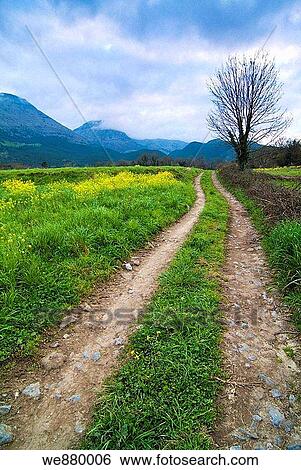 Stock Photograph - Rural landscape, Ramales de la Victoria, Cantabria, Spain. Fotosearch