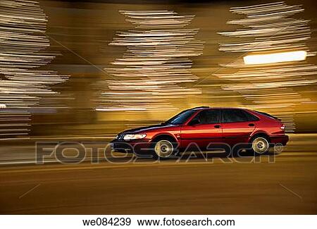 SAAB THROUGH THE LIGHTS View Large Photo Image Stock Photo - SAAB THROUGH THE LIGHTS. Fotosearch