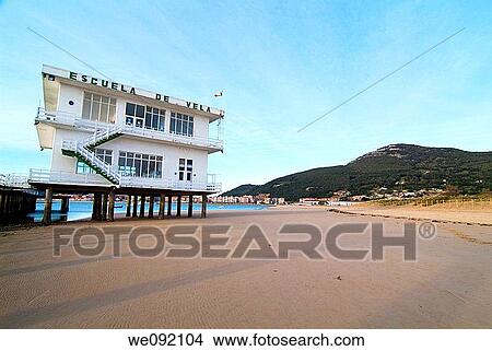 Picture - Sailing School in Laredo. Cantabria. Spain.. Fotosearch
