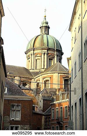 Saint Aubain Cathedral, Namur Town, Wallonia, Belgium, Europe View Large Photo Image Stock Photography - Saint Aubain Cathedral, Namur Town, Wallonia, Belgium, Europe. Fotosearch