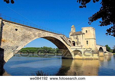 Saint Benezet bridge over Rhone river, Avignon. Vaucluse, Provence-Alpes-C? te d? Azur, France View Large Photo Image Stock Image - Saint Benezet bridge over Rhone river, Avignon. Vaucluse, Provence-Alpes-C? te d? Azur, France. Fotosearch