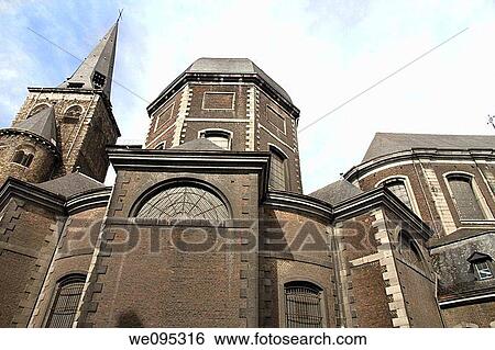 Saint John the Evangelist collegiate church in Liege city Wallonia Belgium View Large Photo Image Stock Photograph - Saint John the Evangelist collegiate church in Liege city Wallonia Belgium. Fotosearch
