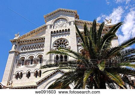 Saint Nicholas Cathedral, cathedral of Monaco, Monaco View Large Photo Image Stock Image - Saint Nicholas Cathedral, cathedral of Monaco, Monaco. Fotosearch