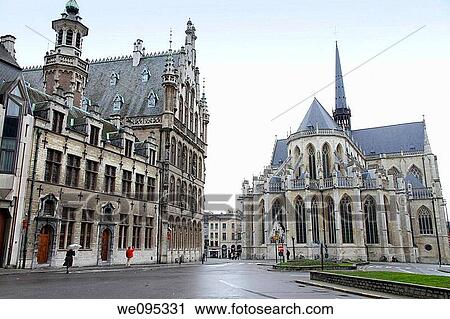 Stock Image - Saint Pierre's church Louvain Belgium. Fotosearch