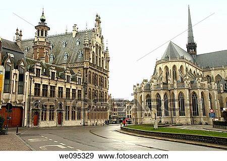 Saint Pierre's church Louvain Belgium View Large Photo Image Stock Photo - Saint Pierre's church Louvain Belgium. Fotosearch
