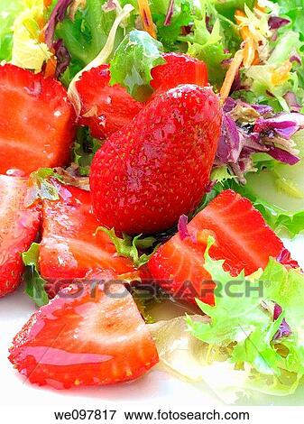 Salad with berries View Large Photo Image Stock Photo - Salad with berries. Fotosearch