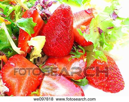 Salad with berries View Large Photo Image Stock Photo - Salad with berries. Fotosearch