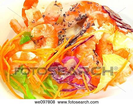 Shrimp salad View Large Photo Image Stock Photo - Shrimp salad. Fotosearch