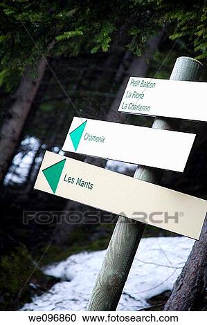 signs in the mountains around Chamonix, Rhone Alpes, France View Large Photo Image Stock Image - signs in the mountains around Chamonix, Rhone Alpes, France. Fotosearch