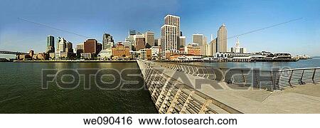 Skyline of San Francisco View Large Photo Image Stock Photograph - Skyline of San Francisco. Fotosearch