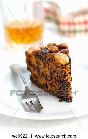 Slice of Dundee Cake View Large Photo Image Stock Image - Slice of Dundee Cake. Fotosearch