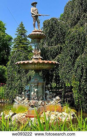 Soldier's Boer War Memorial Fountain at historic Halifax Public Gardens View Large Photo Image Stock Image - Soldier's Boer War Memorial Fountain at historic Halifax Public Gardens. Fotosearch