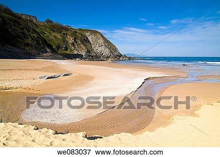 Sopelana beach, Biscay, Basque Country, Spain View Large Photo Image Stock Photo - Sopelana beach, Biscay, Basque Country, Spain. Fotosearch