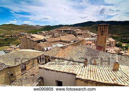 Stock Photography - Sos del Rey Catolico. Zaragoza province, Aragon, Spain. Fotosearch