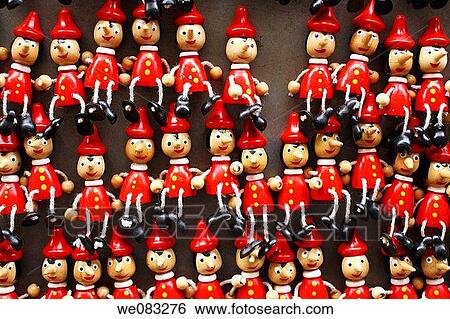 Stock Photograph - Souvenirs for sale in Rome, Italy. Fotosearch