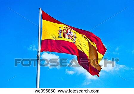 Stock Image - Spanish flag. Fotosearch