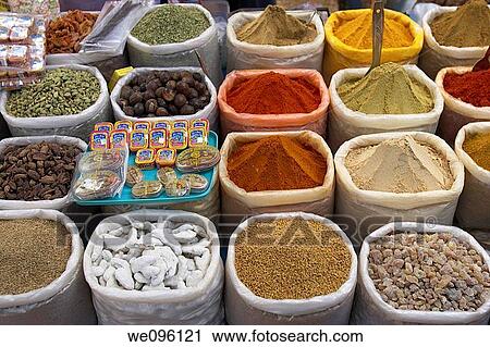 Spice Stall, Anjuna Beach Market, Goa, India View Large Photo Image Stock Image - Spice Stall, Anjuna Beach Market, Goa, India. Fotosearch