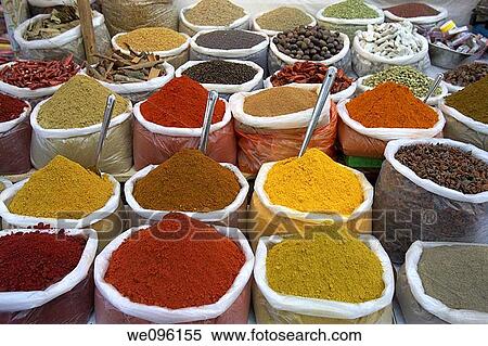 Spice Stall, Anjuna Beach Market, Anjuna, Goa, India View Large Photo Image Stock Photography - Spice Stall, Anjuna Beach Market, Anjuna, Goa, India. Fotosearch