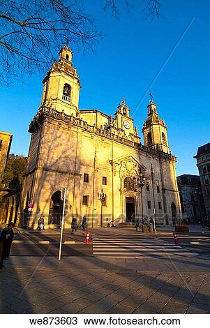 St. Nicolas Church in El Arenal in Bilbao, siglo XVIII, Biscay, Basque Country. Spain. View Large Photo Image Stock Image - St. Nicolas Church in El Arenal in Bilbao, siglo XVIII, Biscay, Basque Country. Spain.. Fotosearch
