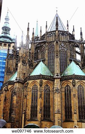 St Vitus Cathedral Prague Castle Czech Republic View Large Photo Image Stock Photograph - St Vitus Cathedral Prague Castle Czech Republic. Fotosearch