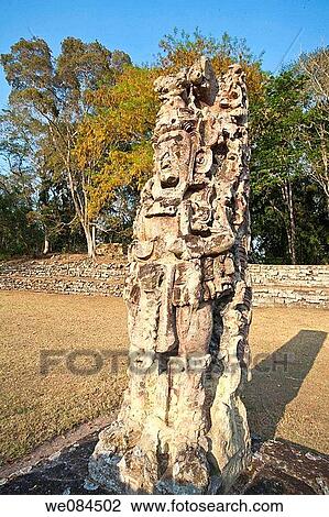 Stela F (AD 721) in the Great Plaza, Mayan ruins of Copan, Honduras View Large Photo Image Stock Image - Stela F (AD 721) in the Great Plaza, Mayan ruins of Copan, Honduras. Fotosearch