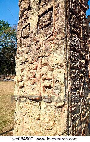 Stela in the Great Plaza, Mayan ruins of Copan, Honduras View Large Photo Image Stock Image - Stela in the Great Plaza, Mayan ruins of Copan, Honduras. Fotosearch