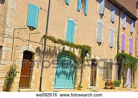 Stock Photograph - Street at Sault, provence Alpes-de-Haute-Provence, France. Fotosearch