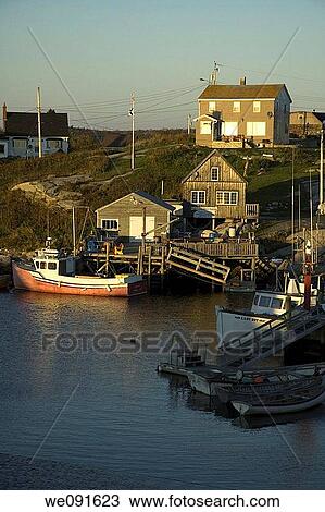 Sunset, Peggys Cove, Nova Scotia, Canada View Large Photo Image Stock Image - Sunset, Peggys Cove, Nova Scotia, Canada. Fotosearch