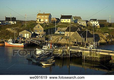 Sunset, Peggys Cove, Nova Scotia, Canada View Large Photo Image Stock Photo - Sunset, Peggys Cove, Nova Scotia, Canada. Fotosearch