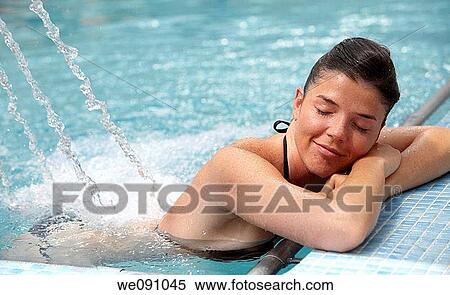 Swimming pool, spa, Lierganes, Cantabria, Spain View Large Photo Image Stock Photography - Swimming pool, spa, Lierganes, Cantabria, Spain. Fotosearch